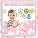 TRENDBOX 100 Pcs Colorful Ball Pit Balls Ocean Balls for Babies Kids Children Soft Ball Birthday Parties Events Playground Games Pool - Pink, White