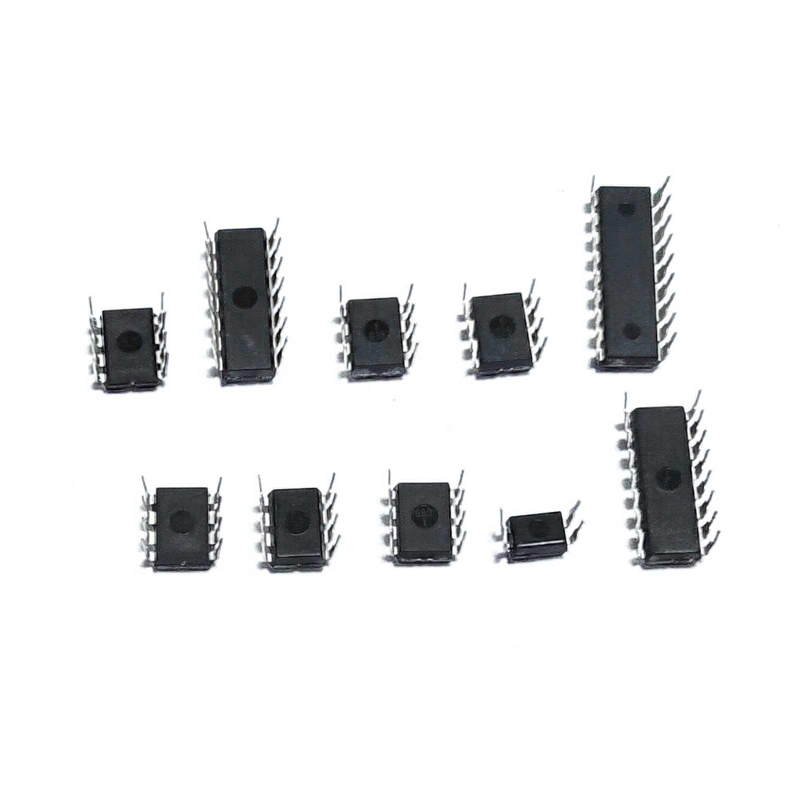 LeHang 85x 10 Typ IC Chips Sortiment für integrierte Schaltungen NE555 LM324 LM393 UA741 ULN2803 LM358 LM386 NE5532 ULN2003 PC817