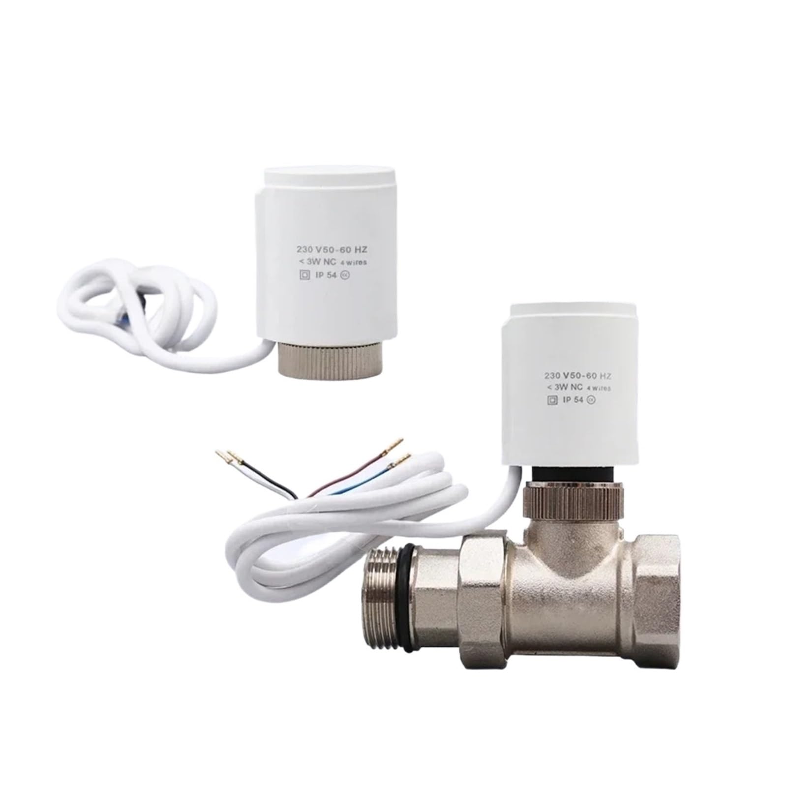 Actionneur thermique 4 fils 230V pour réguler le plancher chauffant PEX