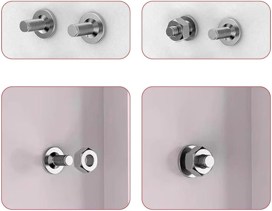 Pack of 100 Nail Guns Nails: Nails for Gun, Threaded Nail for Concrete and Iron Nail Shooters