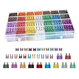 Hugwits 300 PCS Car Fuse Assortment Kit, Micro Mini Standard Blade Fuses with Fuse Puller, Universal Replacement for Auto Car Truck RV Boat (2A 3A 5A 7.5A 10A 15A 20A 25A 30A 35A 40A)