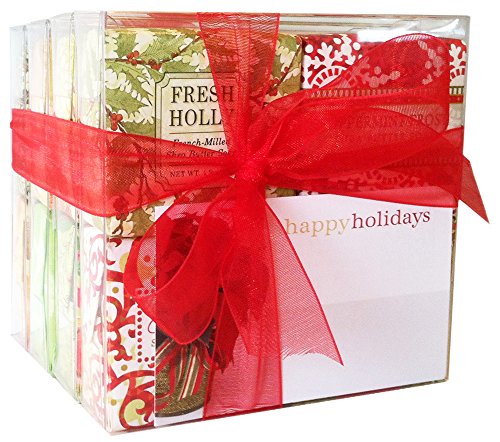 Christmas All Seasons Soap Sampler - Boxed Set of 16 Assorted Scents