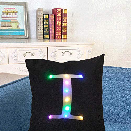 Zuodu - Federa di velluto con lettera lampeggiante...