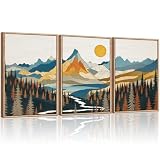 HLNIUC Sunset Mountain Set of 3