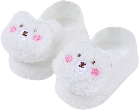 XIATANG Baby,Clothing,Baby Girls 0-24m,Socks & Tights,Socks XIATANG 0-3Years Baby Socks Boys Girls Cartoon Non Slip Baby Sock Floor Socks Non-slip Girl Socks 1 Pair Of Socks (White, 0-12 Months)