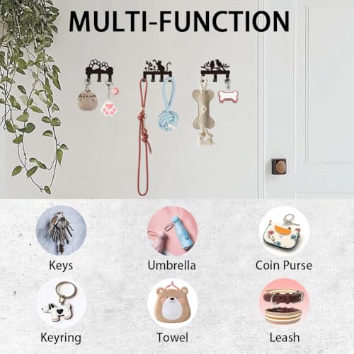 Porte-clés mural en forme de branche d'oiseaux pour un intérieur cosy