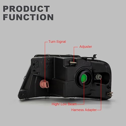 Miniatura 8 de G-PLUS Conjunto de faros, compatible con Ford F150 2004-2008Lincoln Mark LT 2004-2008 (no compatible con modelos de camas HeritageFlareside 2004),