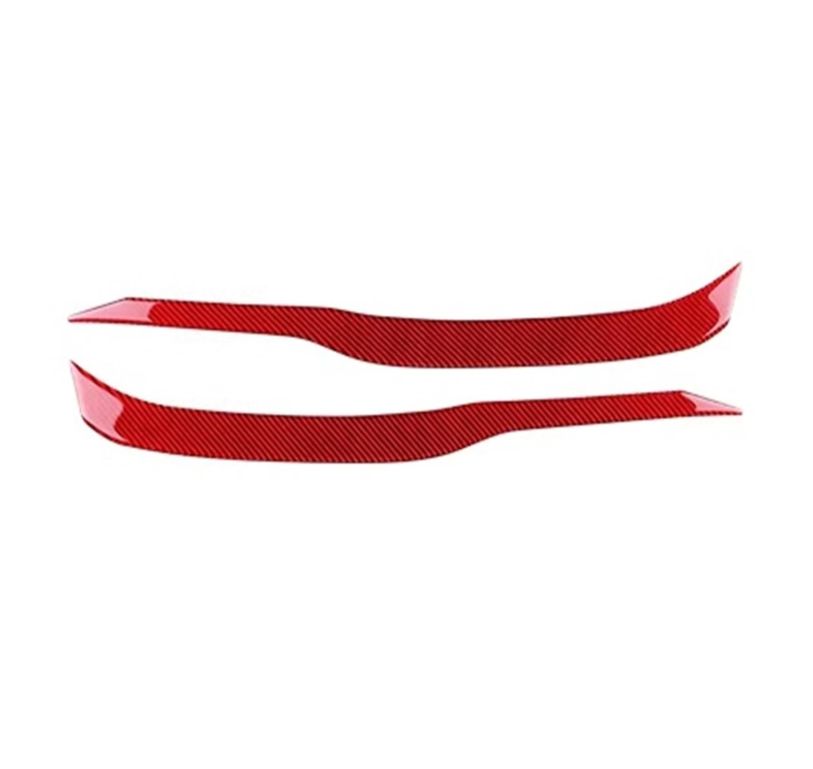 Interior Trim for Mustang GT 2024 2025 LHD RHD Driver Passenger Seat Panel Decor Interior Trim Real Soft Carbon Fiber Sticker Cover Trim Sticker(Red Carbon)