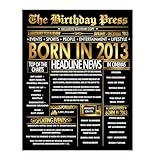 Stuff4 Goldenes Poster zum 12. Geburtstag, ungerahmt – 