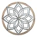Produktbild DAMX wanddekorationen Blumen Wanddekorationen Hölzern Runde Muster Wanddekoration, Wandkunst Anhänger mit komplizierte Musterung, Metall Boho Haus Dekoration Ornament (A)