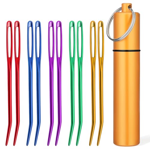 UOOU 10Pcs Yarn Needles, Darning Tapestry Needles, Large Eye Weaving Needle, Yarn Needle for...