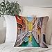 Creativo Decorativo Quadrato Federa Cuscino,Venezia, vibrante colorato Venezia vista canale edifici gondole verde acqua ro,cuscini di per salotto divano camera da letto con cerniera invisibile,45x45cm