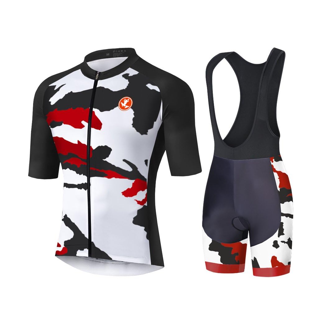 UGLY FROG 2025 Ropa Ciclismo Maillot Hombre Completo Camiseta + Pantalones Cortos 20D Gel Acolchado