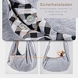 Hundetragetasche, Tragetasche Hund, Tasche für Hunde, Tragetuch Hund, Hundetragetuch, Hunde Tragetuch, Anwendbar auf Spaziergänge und Aktivitäten Im Freien Mit Haustier, Tragekraft Bis 15 Pfund (M)