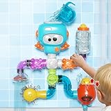 DOLIVE Bath Toys for Kids Ages 4-8, DIY Assembly Water Pipe Building Kit, Interactive Water Toy for Toddlers 3-5, Educational STEM Learning Gift for Boys and Girls