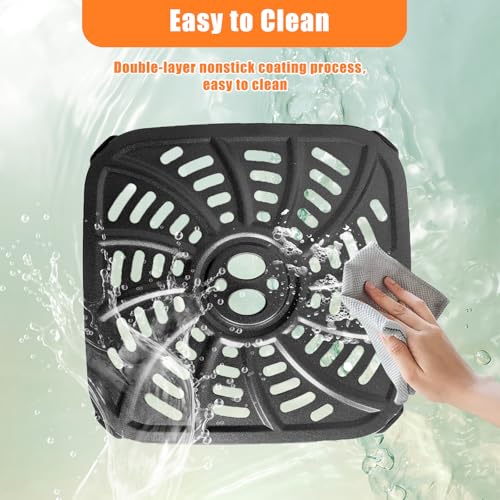 ALJ-4QT-Air-Fryer-Grill-Pan-for-Gourmia-GAF414-Digital-Air-Fryers-Upgraded-Nonstick-Air-Fryer-Grill-Plate-Crisper-Plate-Tray-Rack-Insert-Grate-Grid-Shelf-for-Gourmia-4QT-Air-Fryer-Dishwasher-Safe ALJ 4QT Air Fryer Grill Pan for Gourmia GAF414 Digital Air Fryers Upgraded Nonstick Air Fryer Grill Plate Crisper Plate Tray Rack Insert Grate Grid Shelf for Gourmia 4QT Air Fryer Dishwasher Safe