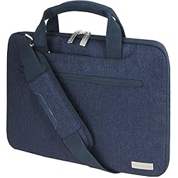 Maletin Portatil Pequeño TECHGEAR Funda para 11-12,3 computadoras portátiles, Bolsa portátil Multifuncional para computadora portátil con Correa Ajustable para el Hombro, Correa de Equipaje y manijas supresibles