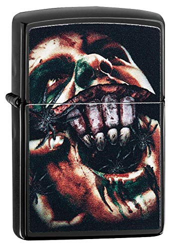 Zippo Villain Encendedor metálico plateado miniatura 1