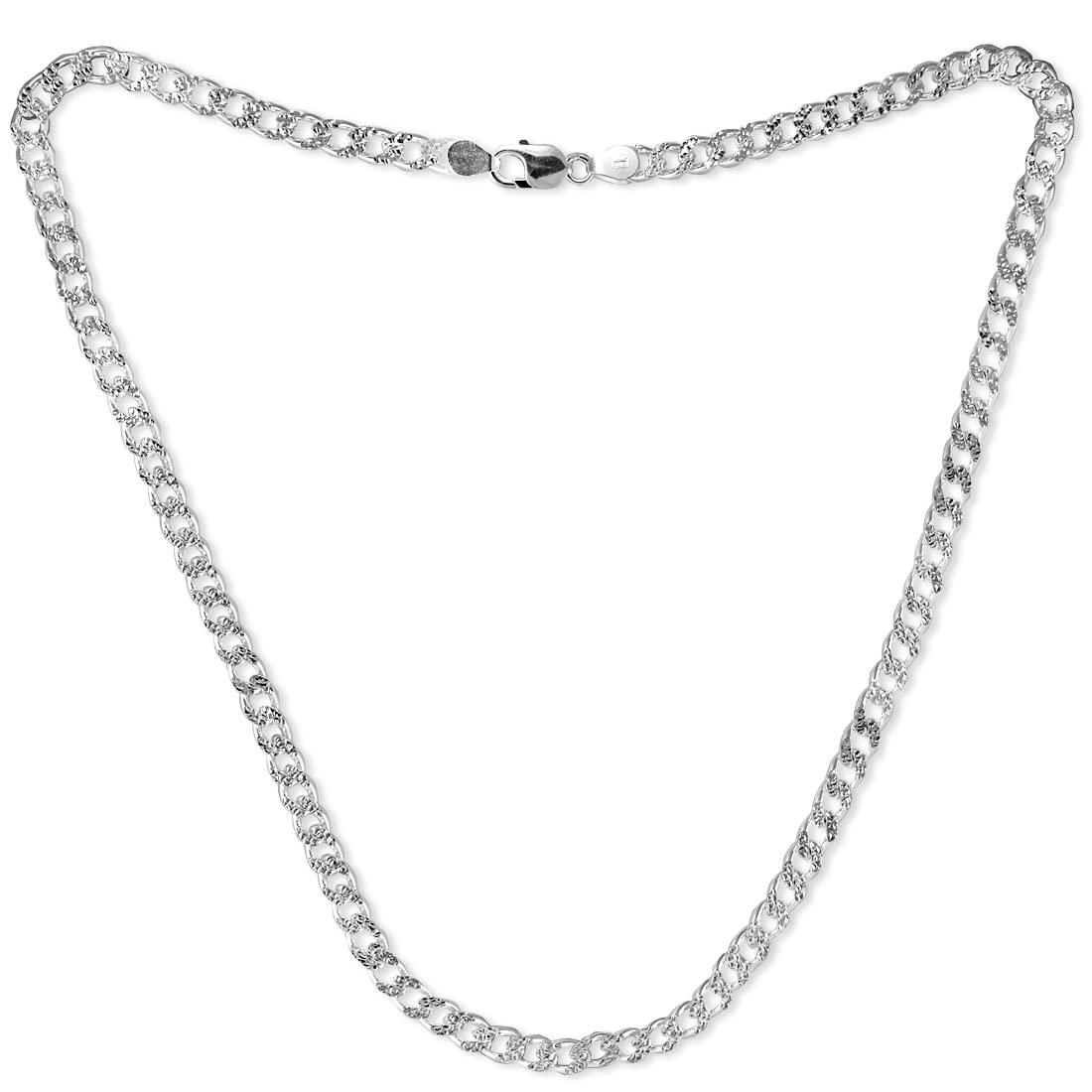 taraash 925 Sterling Silver Curb Chain For Men-picture-16