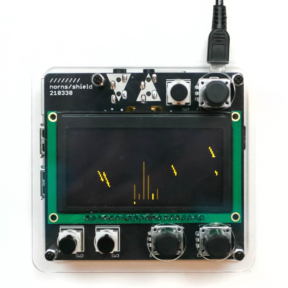 Monome Norns Shield - Portable Sound Computer with Acrylic Case