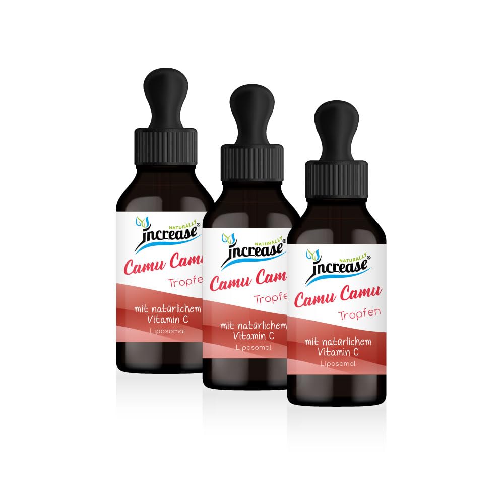 Tomar 3, número 2 acción liposomal camu camu gotas de alta dosis - (180.000mg en 3 botellas) 2000mg de vitamina C por dosis diaria - Aceite MCT - Alta biodisponibilidad