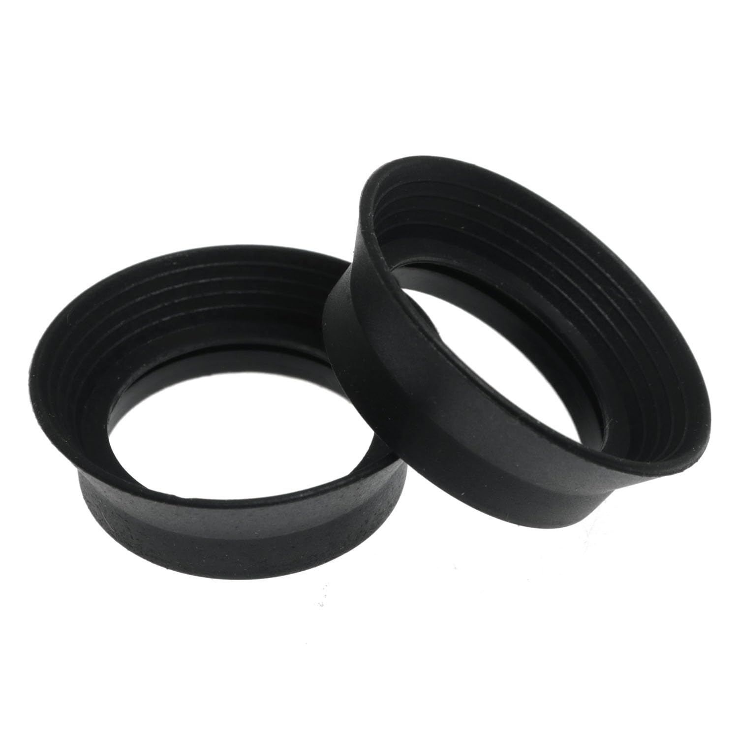Maxmoral One Pair Two Binocular Rubber Eyecups 30mm I.D. for 28 to 32mm Microscope Eyecups Flat Angle Light Blocking Body Vision Biological Eyepiece Eyecups Black