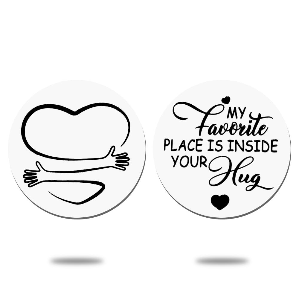 Pocket Hug Token I Love You Gifts for Him Boyfriend Husband Birthday Gift from Wife Girlfriend Anniversary Day Gifts for Women Engagement Gifts for Couples Long Distance Relationship Gifts for Men