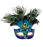 Widmann 07787 - Pfauenmaske, Accessoire, Maske, Augenmaske, Maskenball, Karneval, Mottoparty