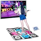 DELITLS Tapis de danse, tapis de jeu antidérapant, PC USB 2.0/1.1, tapis de danse compatible avec PC AV jeux vidéo, prend en charge Windows 98/2000/XP/2008/Vista/Win7 avec pilote CD