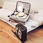 NINETYGO Large Checked Luggage 29 Inch, Flat Top Opening Check In Luggage with Brake Wheels, Expandable, Coffee-Infused PC Hard Shell, Eco-Friendly, TSA Lock, 360° Spinner Wheels (Latte) - Image 3