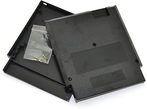 72 PIN Game Card Housing Shell Cartridge Replacement for Nintendo Entertainment System NES 60pin To72pin Converter Shell Cover (Black)