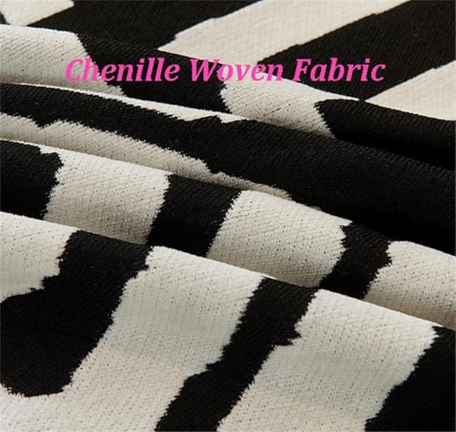 Image of Styleys Chenille Sofa Cover - Reversible Sofa Towel & Blanket | Soft, Anti-Slip, Washable Couch Protector for Living Room & Lounge - 2 Seater - 250X180cm, Black, XNESMSFJ-1B