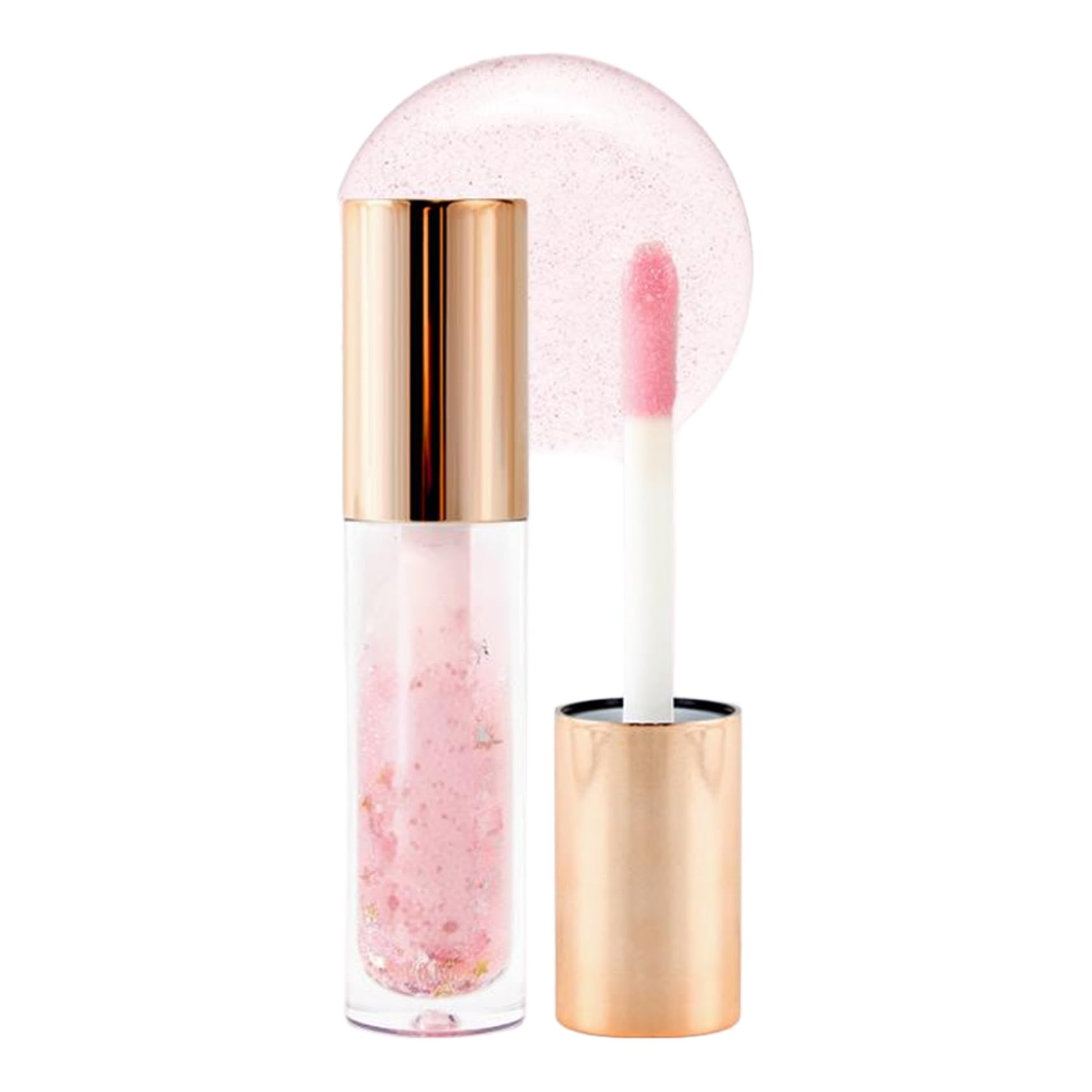 Pigmented Waterproof Lip Gloss with Shimmer Womens Long-Lasting Liquid Lipstick for Any Occasion Type 01 One Size