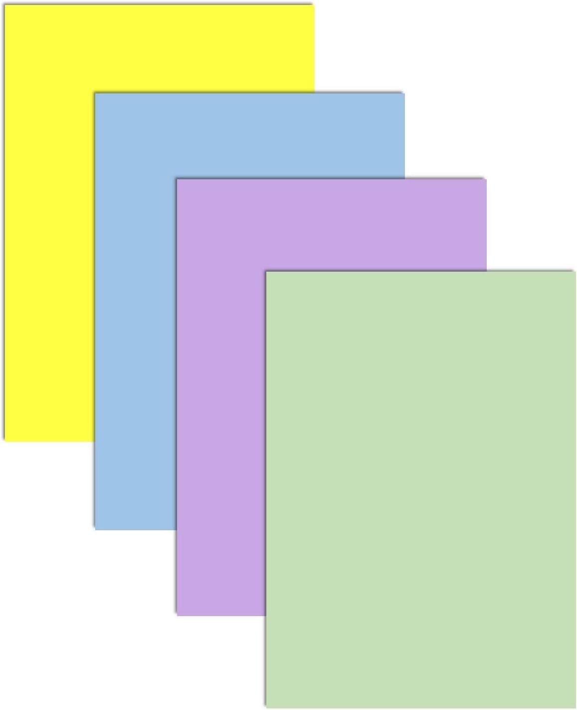 Blank Flash Cards 200 Pack, A6 105 x 148 mm Assorted Colours Green