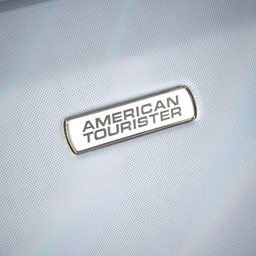 American Tourister Moonlight Hardside Expandable Luggage With Spinner Wheels, Iridescent White, Checked-Large 28-Inch #TOP5