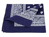 GRÖßE: Das Bandana ist 53 cm x 53 cm und eignet sich dadurch perfekt, um es verschieden zu schnüren.