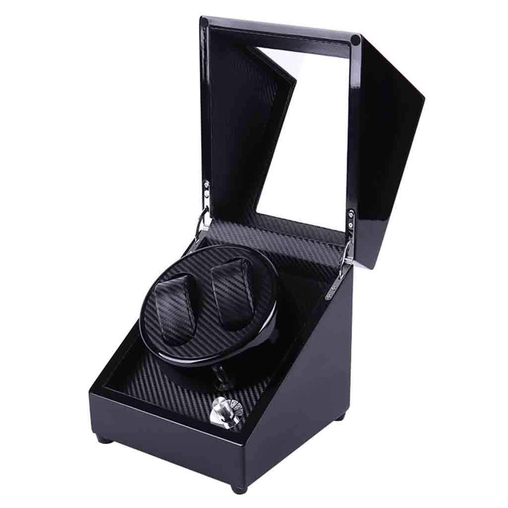 ShandongmtWatch Accessories Automatic Double Watch Winder Quiet Motor 5 Rotation Modes Self Automatic Watch Winder Storage Display Case Box Watch Jewelry Large Gift, Best Gifts Shandongmt