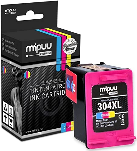 Mipuu Tinte kompatibel für HP 304XL 304 XL N9K07AE Color passend für HP Envy 5000 5020 5030 5032 Deskjet 3720 2630 3733 3750 2620 2600 2634 3735 3762