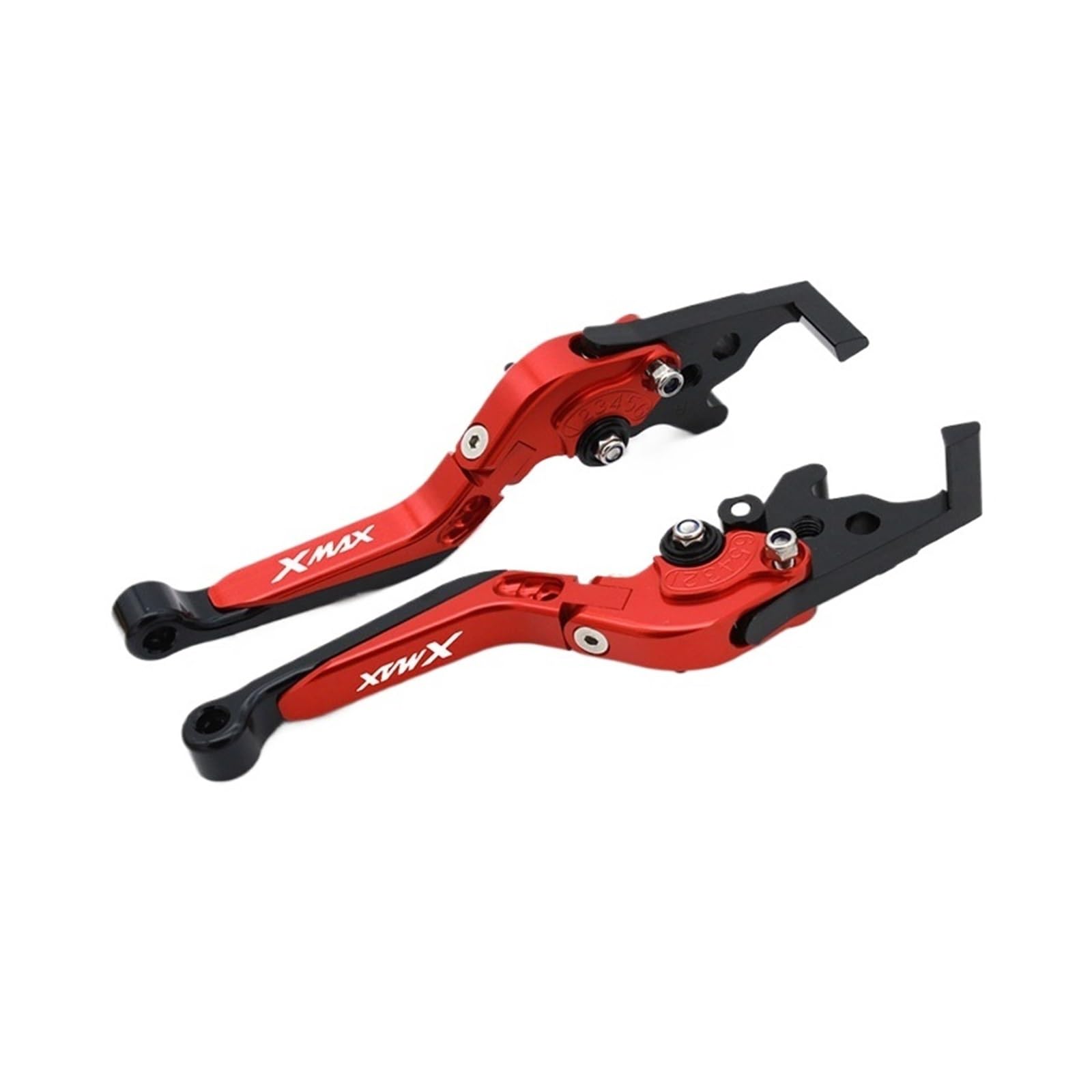 Wkdyriwo Red For Yam&Aha Xmax125 Xmax250 Xmax300 X-Max 400 2023 Modified Parking Levers Motorcycle Handle Clutch Brake Lever Lock Motorcycle Brake Clutch Levers