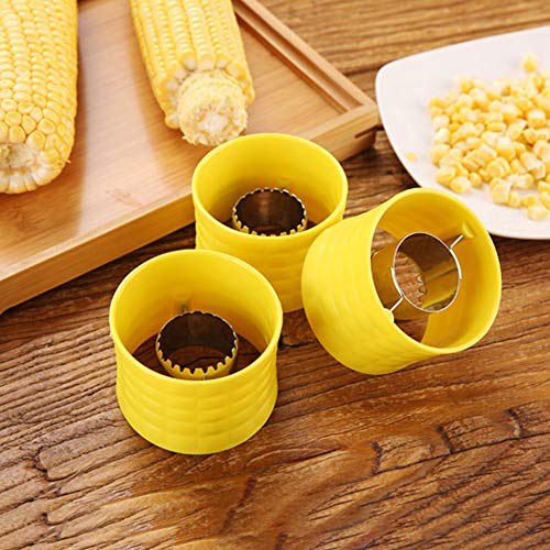Blusea Aço Inoxidável Plástico Milho Planer Thresher, Ferramenta de Cozinha Descascador de Milho Dis