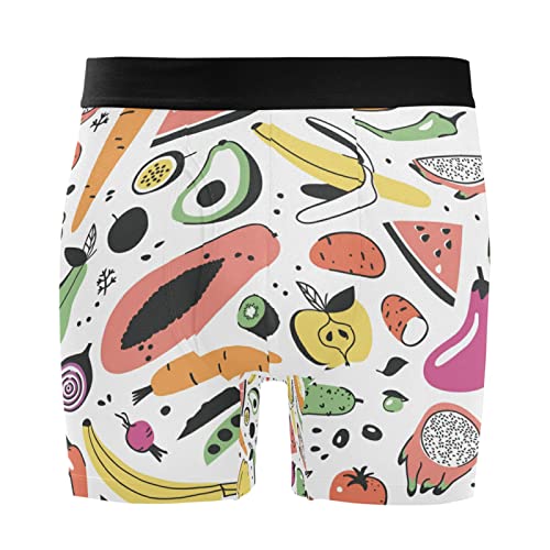 Bóxer para hombre de sandía y vegetales pack de 2 calzoncillos Vnurnrn