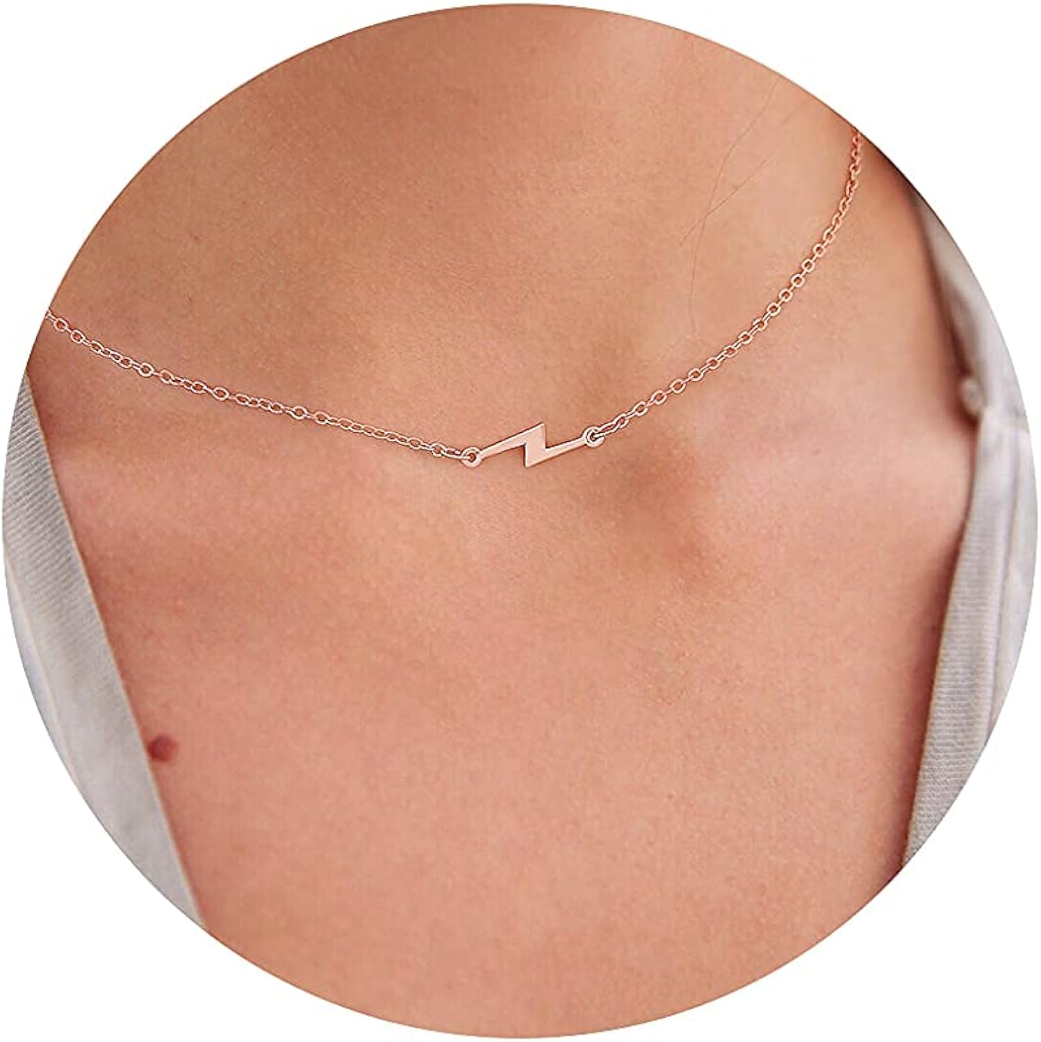 Buy Carovo Dainty Lotus Flower Necklace 
