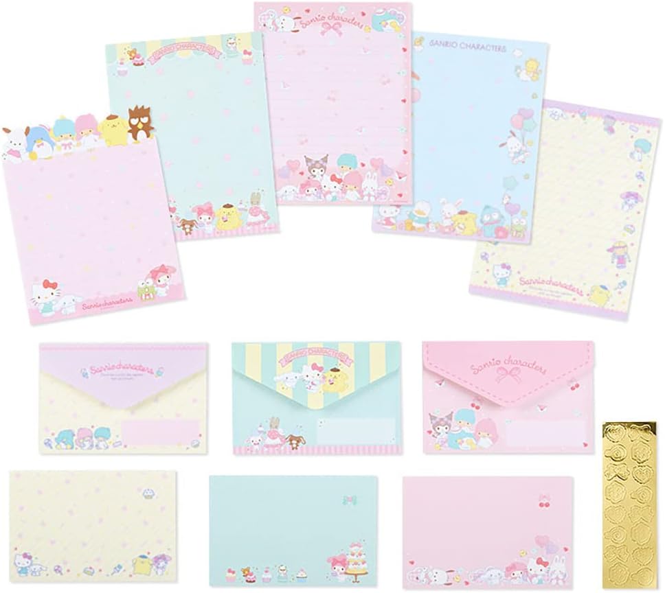 Sanrio 589403 Sanrio Characters Letter Set - Image 2