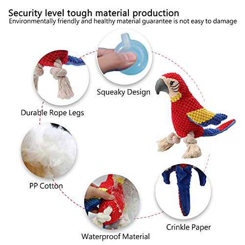 BARMI Dog Toys Stuffed Dog Chew Toys with Treat Dispensing Ball Squeaky Interactive Dog Toys for Small and Medium Dogs… - Image 2