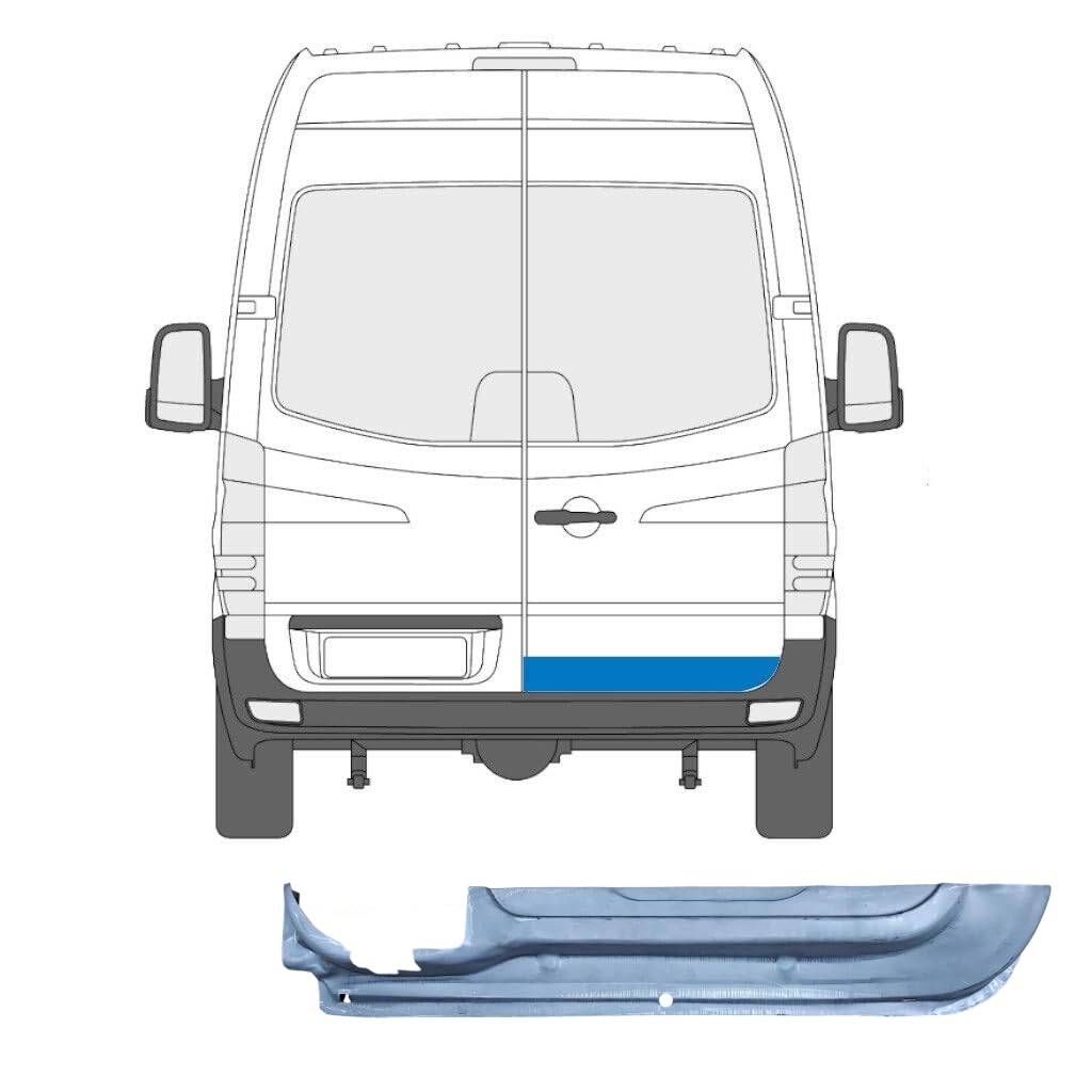 Reparaturblech hintere Tür für Mercedes Sprinter 2006-2018 / Rechts