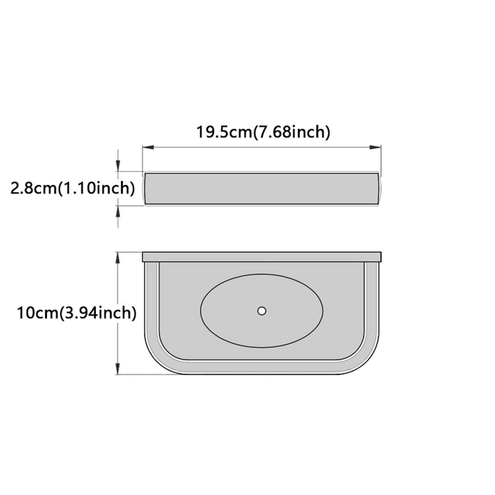 Jabonera de Pared, jabonera, jabonera de latón Moderno, Soporte de Esponja con Acabado Pulido Dorado for Ducha, baño, Cocina, Dorado