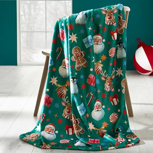 Weihnachts Kuscheldecke 20 Catherine Lansfield Kuschelige Fleece-Decke mit weihnachtlichen...