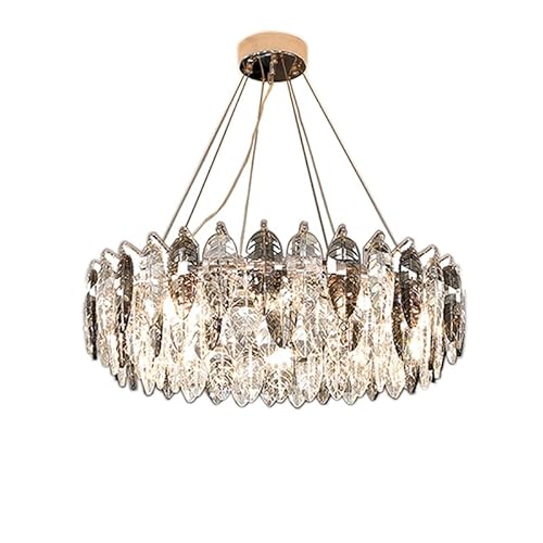 �V�����f���A, �|�p�I�ȗt�̃f�U�C���S�[���h�V���o�[�N���X�^��LED�����\�Ȓ݂艺�������v�y���_���g���C�g�T�X�y���V�����Ɩ����r���O���[���p�����v(Dia100cm,GOLD_DIMMABLE)