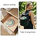 Weighted Soft Spring Fitness Hoop for Adults – 3.3lb Foldable Exercise Hoop, Waist-Friendly Design, Portable Slimming Exercise Equipment for Home and Travel (Macaron(Standard Springs))