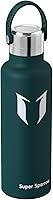 Super Sparrow Ultralight Waterfles RVS 18/10-500ml- Geïsoleerde Metalen Waterfles - Standaard Mond Flex Deksel - BPA...